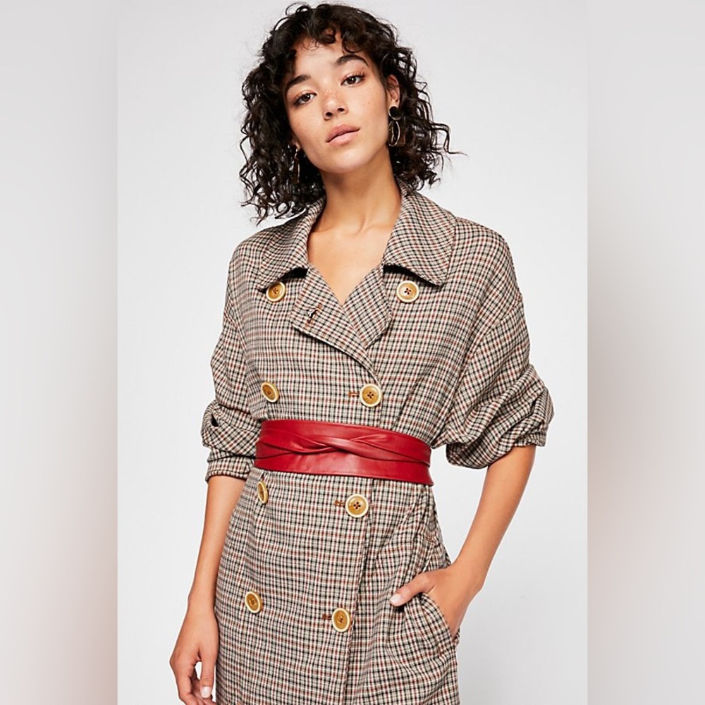 New🌟Anthropologie-ADA Classic MIDI Wrap Belt-Fushsia
